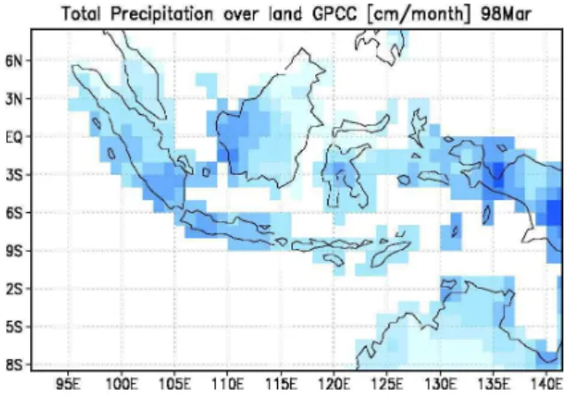 Fig. 11. As Fig. 8, but for March 1998.