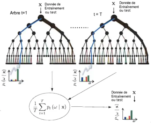 FIGURE  5.3  - Entraînement  de  la forêt  de  décision  ou  classification.  Inspiré  de  [111 