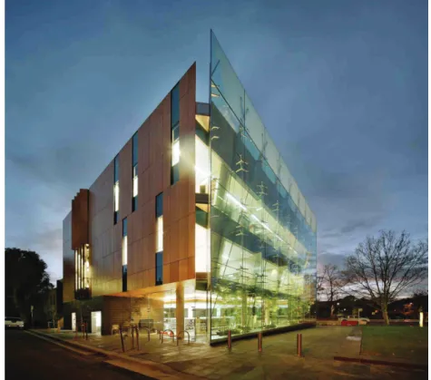 Fig. 1.5 Vegetalized double-skin façade on the Surry Hills Library and Community center, Surry Hills, Australia Credit: Prodema
