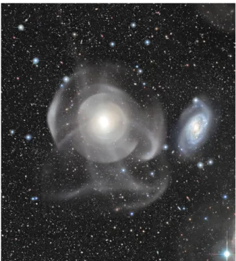 Figure 5: Shells and tidal tails around the Early-Type galaxies NGC 474. Image credit:
