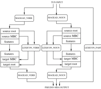 Figure 1: TUN-to-MSA conversion Each TUN source word is processed by