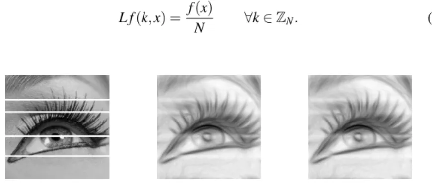 Fig. 7.2: Image reconstruction via hypoelliptic diffusion.