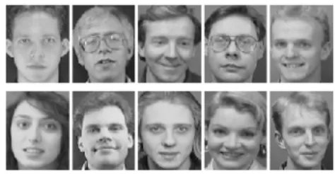 Fig. 7.8: Face samples from the ORL database