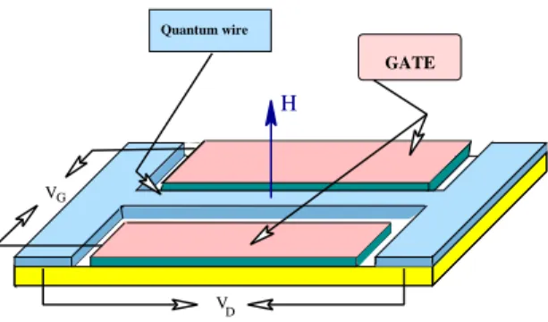 FIG. 1: (Color online) Schematic figure of the transport process studied in the paper
