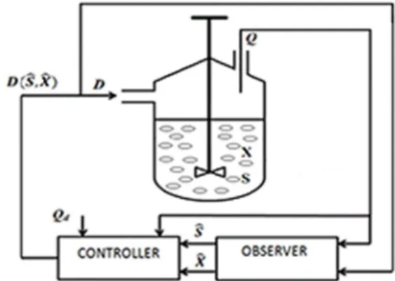 Figure 4. Control based on observer state estimation. 
