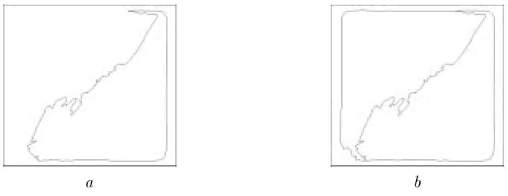 Fig. 1.29  Utilisation des valeurs d'extinction pour former une image de marqueurs. (a) les 2 plus grandes, (b) les 3 plus grandes.