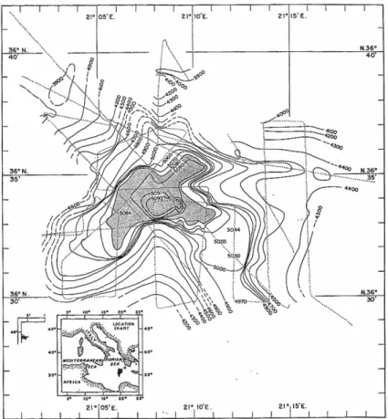 Figure 24 :  Exemple d’une géométrie de  « sediment ponding » en Mer Thyrénéenne (Italie)