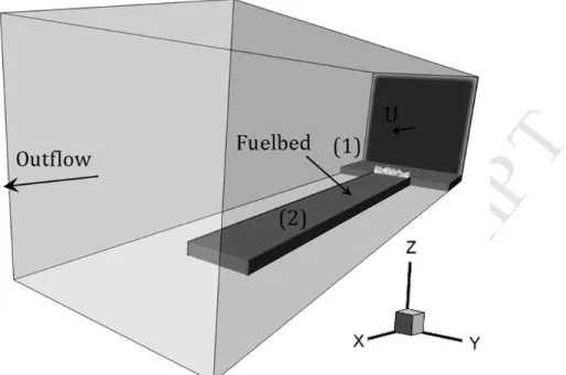 Fig. 1 . Perspective  view  of  the  computation  domain  corresponding  to  Catchpole  et  al