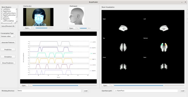 Figure 5: Illustration of the output of the BrainPredict tool.