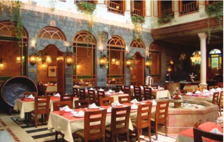 Figure 2: The traditional ambience of Old Damascus restaurants