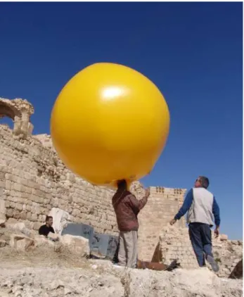 Figure 1: The gas baloon used during the aerial photogrammetric survey.