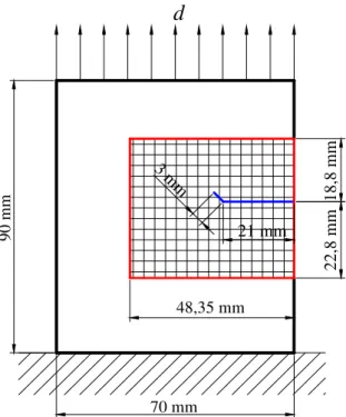 Fig. 1 Specimen geometry and boundary condition