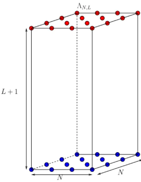 Fig. 6.1: Conditions aux bords mixtes sur Λ N,L
