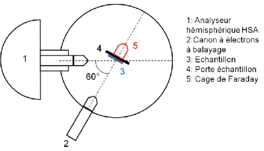 Figure III-3 : schéma de la configuration expérimentale utilisée pour les mesures EPES 