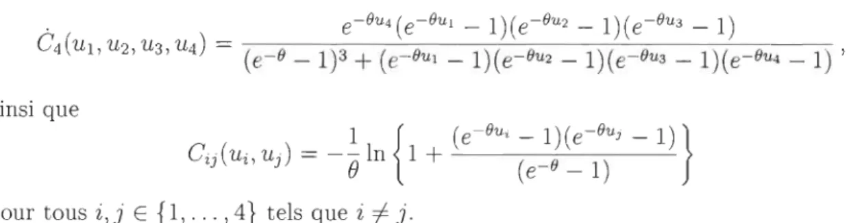 FIGURE  4.4 - Graphe des  paires  (i, DB(i))  pour i  E  {l ,  ... ,  1 000  OOO}  pour la copule de  Frank de  paramètre  e  =  1  8  ci  ~  0  9  0  9  ~  9  !il  9  ~  9  09+00  29+05  4e.05  68+05  88+05  18+06  Index 