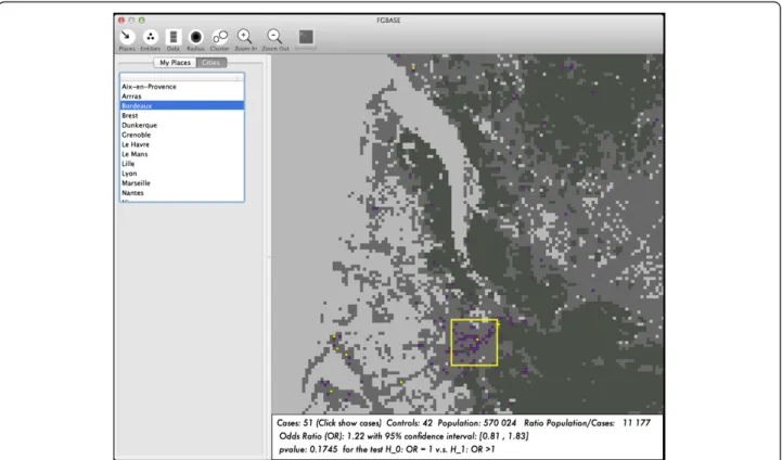 Figure 3 Loading environmental factors into FGBASE. Loading vineyards from the CLC land use database into the FGBASE software