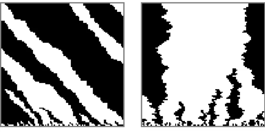 Figure 4: Space-time diagrams of “cubic” rules.