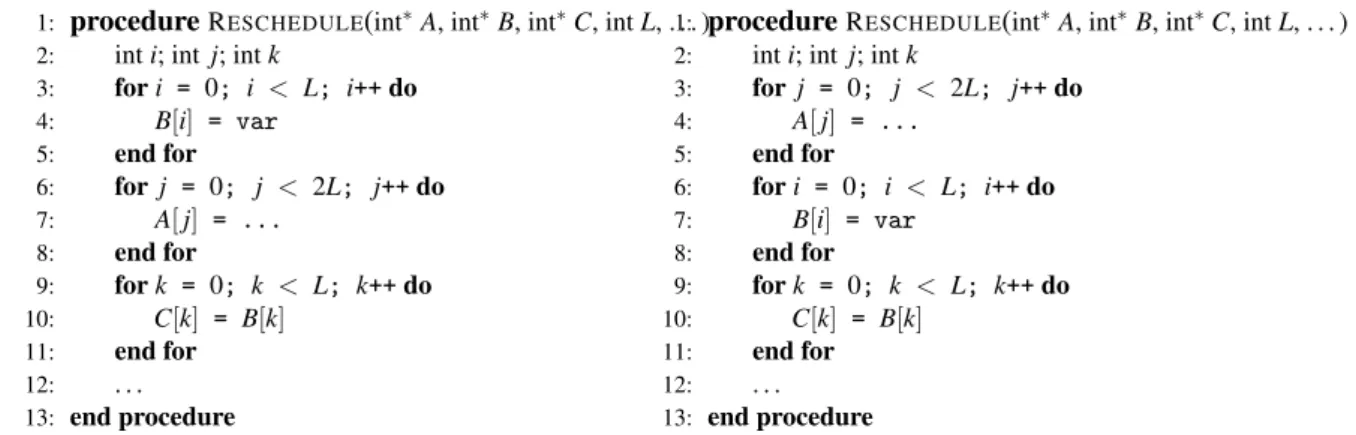 Figure 6: Using alias analysis for rescheduling.