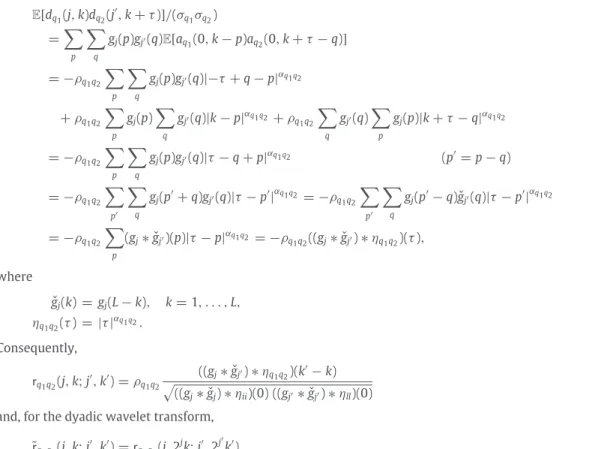 Table 4 summarizes the square roots of the ratios of the averages over realizations of (co)variance estimates and of the Monte Carlo (co)variances