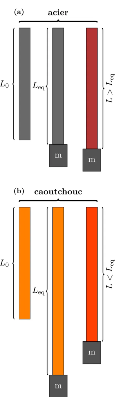 Figure 2.24 – Types d’élasticité rencon- rencon-trés pour diﬀérents matériaux.