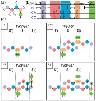 Figure  4. Sequential resonance assignment from a pair of 5D backward and  forward  experiments