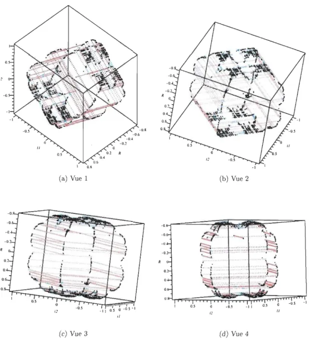 FIGURE  4 .1  - Ensemble de  Julia dans l'espace  tridimensionnel  c  =  0,25 