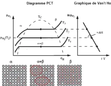 Diagramme  peT  Graphique de Van't Hoff 