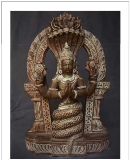 Figure  1.  Statue ancestrale indienne représentant Patanjali. 