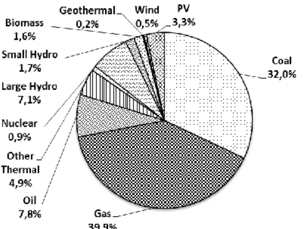 Figure 7 : Domestic electricity generation by source, FY2015 