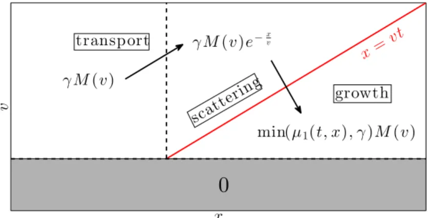 Figure 4: Schematic view of the subsolution g. It is defined piecewise. We have set K = 0 for the sake of clarity