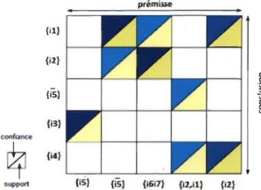 Figure 5.8  Une matrice 20 ltem-à-règle [15]. 