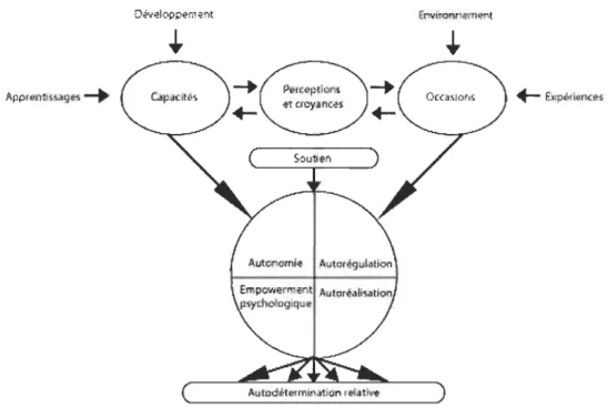 Figure 2:  Le  modèle éducatif fonctionnel de  l'autodétermination 