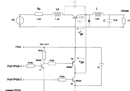 Figure  3.24:  Association  du  circuit  de  conditionnement  avec  le  montage  abaisseur  de  tension