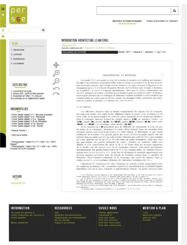 Fig. 5. Results of digitization and enrichment on persee.fr