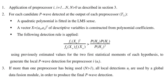 Table 1. Detector implementation. 