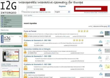 Figure  1.  Main  page  of  the  platform  displaying a list of resources. 