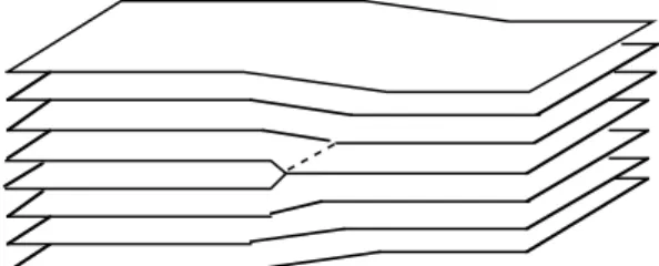 Fig. 1. The schematic representation of an elementary edge dislocation.