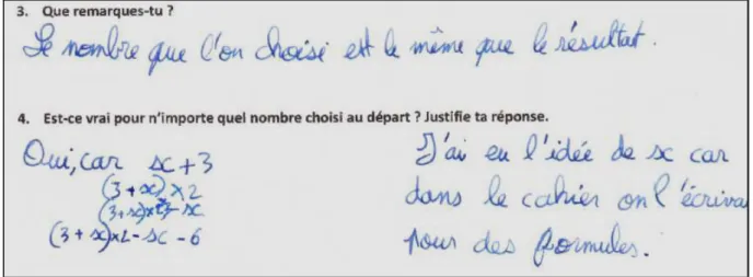 Figure 12 : production de l'élève L du groupe 5 (question 4) 