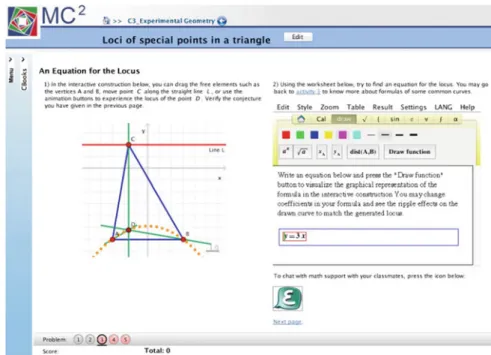 Fig. 1 Screenshot of a c-book page showing the widgets: Cinderella, EpsilonWriter and EpsilonChat