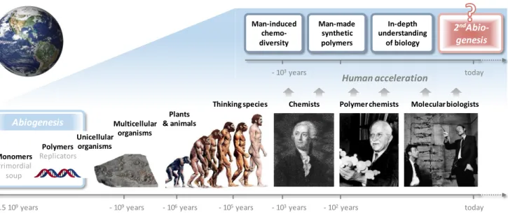 Figure  1.  Simplified  summary  of  the  emergence  and  evolution  of  Life  on  Earth