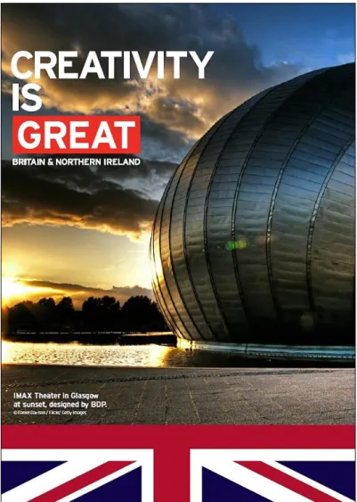 Figure 3 : Exemple d’une affiche promouvant la créativité dans le cadre de la campagne  marketing The Great Britain campaign
