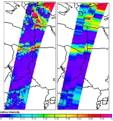 Fig. 3 The first approximation of the lower threshold retrieved by HICRU after stage 1 using all GOME data from 1996 to 2003 in subpixel 2 (west)