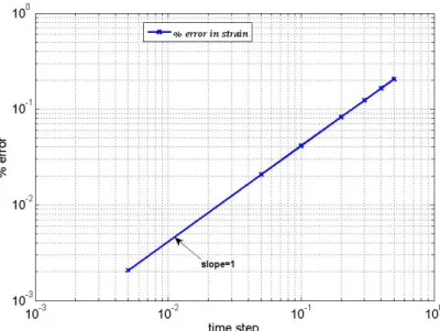 Figure 4.3: Convergence of the Newton-Raphson algorithm in strain field