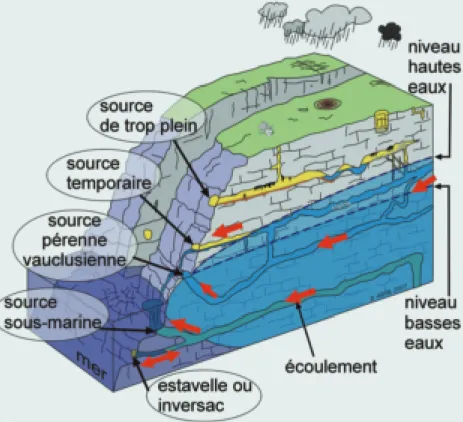 Figure 2 - source pérenne de la Loue, Jura.