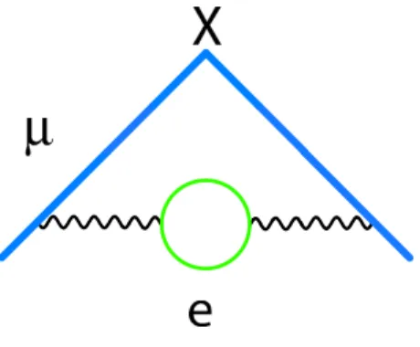 Fig. 3 Fourth–order Feynman diagram with a lowest order vacuum polarization electron–loop