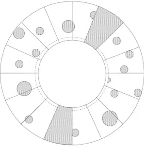 Figure 3: Final configuration of cells and vortex balls.