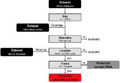 Figure 2. Workflow for data mining of alternative splicing events. Datasets of ‘Human 