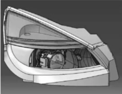 Fig. 3. Final assembly DMU of the direc- direc-tional headlight.