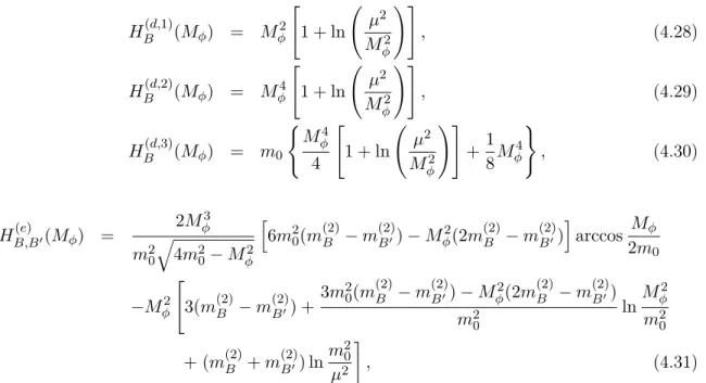 Table 4.3: Coefficients of the N 3 LO tree contribution to the self-energy of octet baryons [Eq