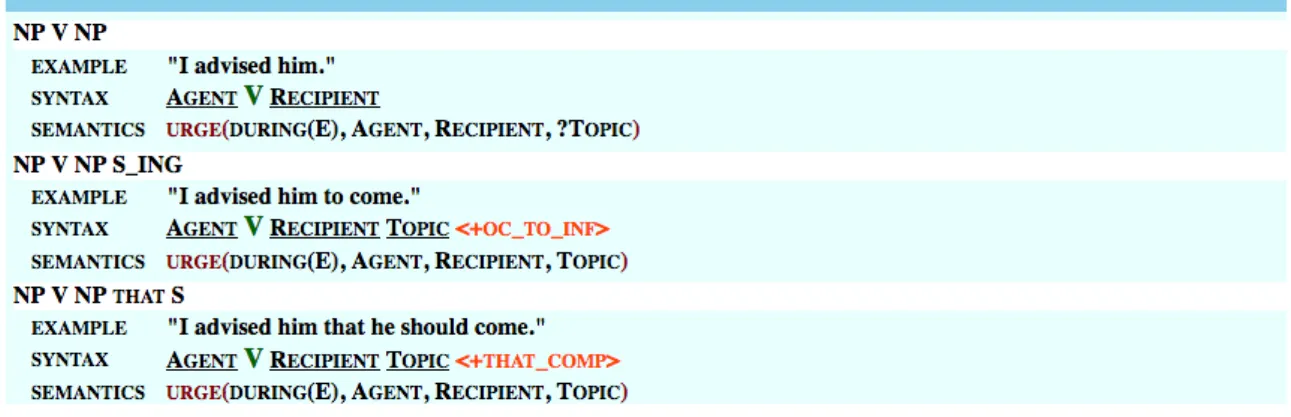 Figure 2: List of frames for the urge-58-1 class.